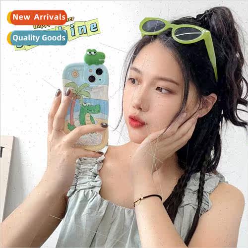 Quicksand three-dimensional coconut crocodile 适用 Apple 12