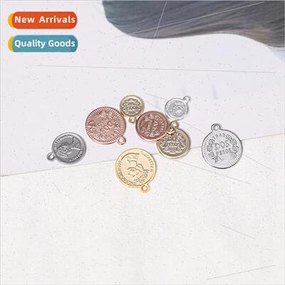18K gold-plated gold-plated color-retaining charm tag three