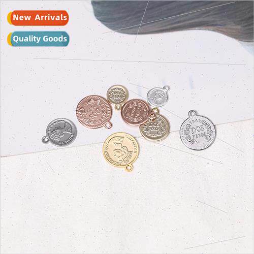 18K gold-plated gold-plated color-retaining charm tag three