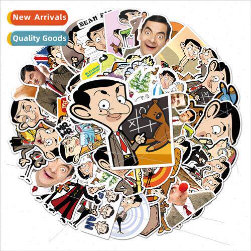 50 Mr. Bean cartoon characters fashion creative laptop refri