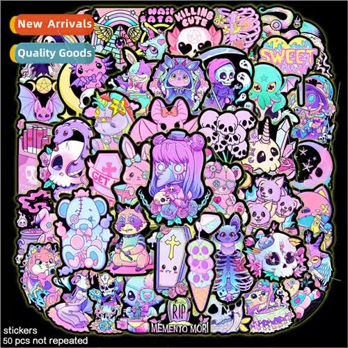 50 purple gothic cartoon personality Halloween graffiti stic