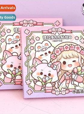 sticker book square square stickers 11 handbook cute cartoon