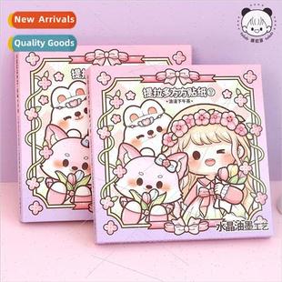 sticker book square square stickers 11 handbook cute cartoon