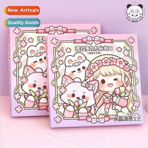 sticker book square square stickers 11 handbook cute cartoon