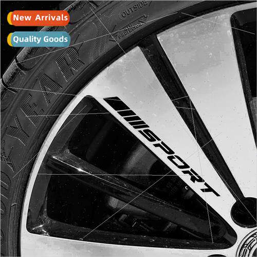 Reflective Car Stickers Sport Alphabet Wheel Rims Motorsport