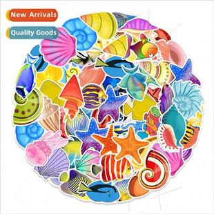 ocean series car pcs skateboar balance stickers doodle