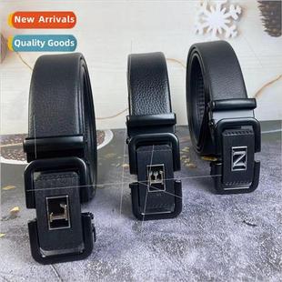 mens business casual Hundreds buckle belts automatic pant