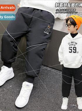 Childrens clothing boys padded pants fall and winter  2023 n
