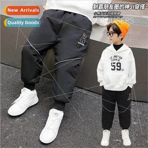 Childrens clothing boys padded pants fall and winter  2023 n