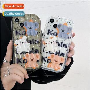 Cute cartoon koala 适用 iPhone 13PM couple 12 phone case App