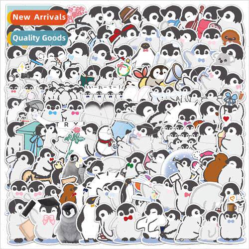 100 watercolor penguin graffiti stickers book bag water cup