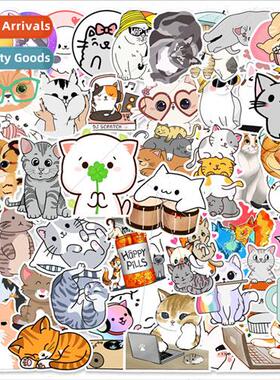 50 pcs of the 4th set of cute kitten doodle stickers cell ph
