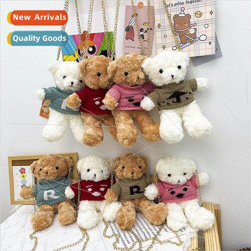 Plush Bags Cute Sweater Bear Bags Female Childish Soft Girl