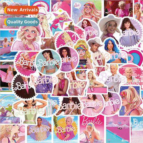 50 real girl barbie stickers decoration cell phone case wate