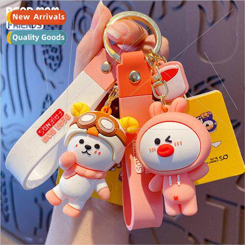cartoon bear mom and her friends keychain female cute delica