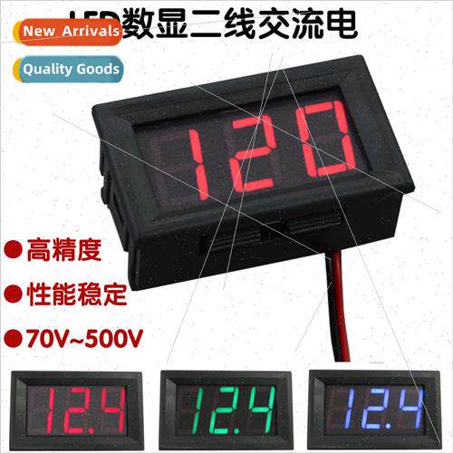 LED digital display 2-wire AC voltage meter head 2-wire digi