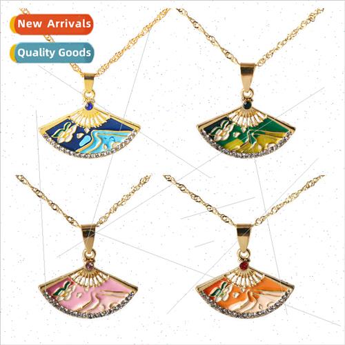 The original God game around God Ri Ayaka fan necklace diamo