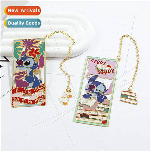 Cartoon cute Stitch metal bookmarks Star Baby Stitch student