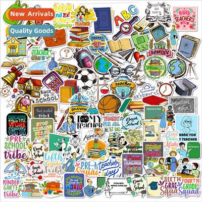 100 Thank You Teachers Day Stickers Gratitude Teachers Day D