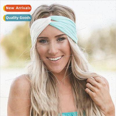 21 colors Korean sweet and cute color clash wide side headba