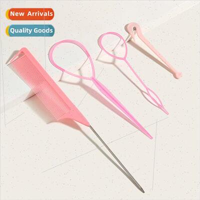Lazy Hair Braiding Pink Set Hairdressing Picking Hair Comb B