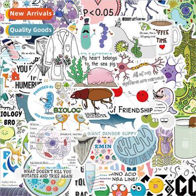 50 Biology Sticker02 Doodle Stickers Handbook Cell Phone Cas