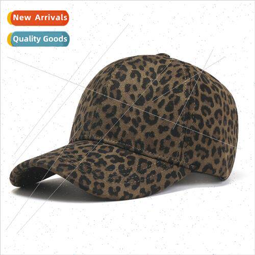 Baseball cap womens casual versatile leopard duck tongue cap