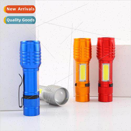 Portable mini flashlight USB rechargeable  zoom strong light