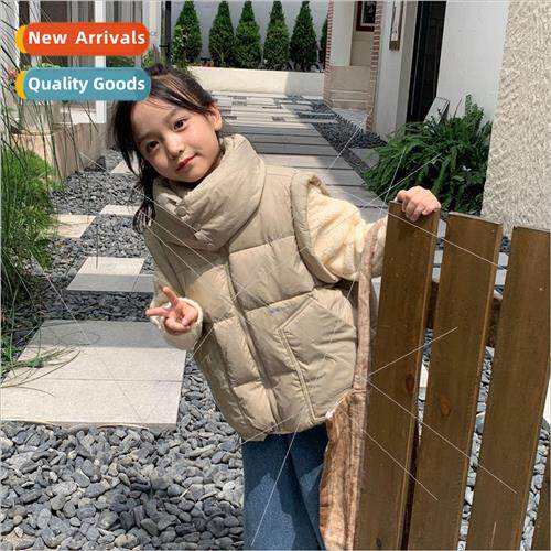 Childrens neck down vest fall and winter 2023 new boys and g