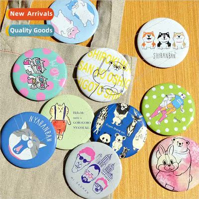Japanese mwseals tinplate cat shiba inu uncle cartoon decora