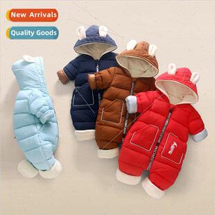 Childrens clothing newborn baby padded thickened crawling cl