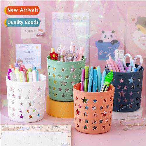 Creative cute star pencil holder female ins students desktop