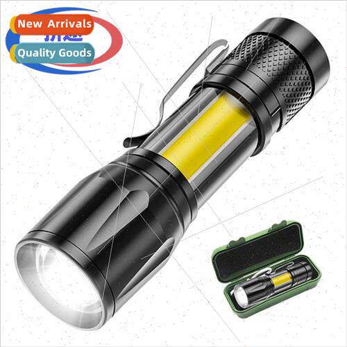 513 strong light flashlight USB rechargeable telescopic zoom