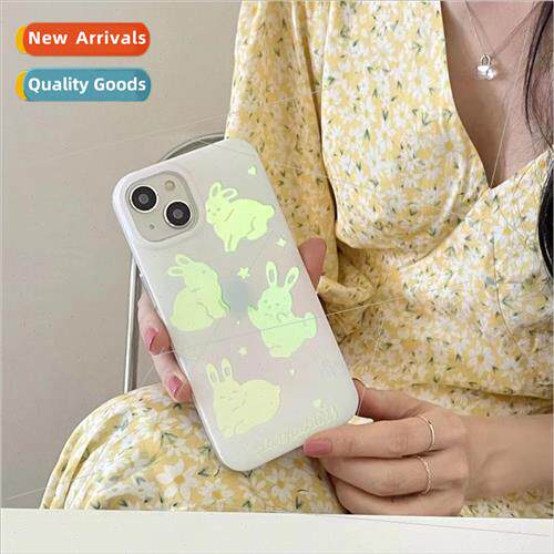 Laser Gradient Bunny Star 适用 iPhone 11/12/13 Case Apple 14