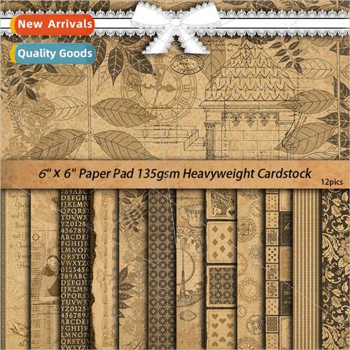 Vintage old sheet music floral characters architectural patt