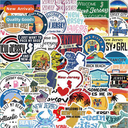 50 Cartoon New Jersey Graffiti Stickers Decoration Cell Phon