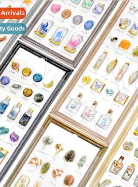 Perfume bottle drift bottle crystal hot stamping stickers ch