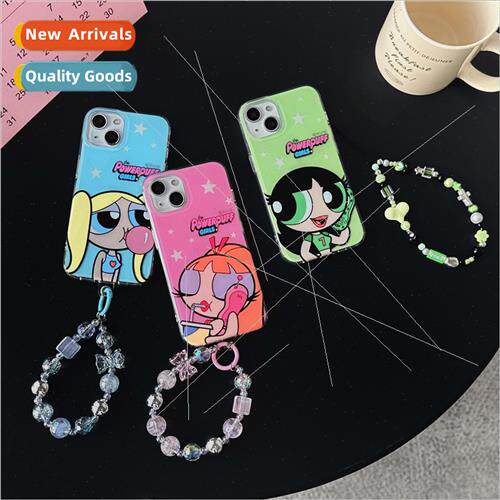 ins cute cartoon little girl 适用 iPhone 12/11 chain 13ProMa