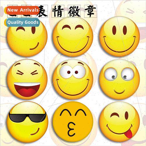 Anime badge emoji funny spoof cartoon cute pin badge pendant