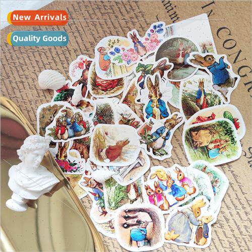 40/pack retro cute flowers and plants rabbit handbook notebo