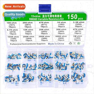 15 sizes 10pcs each 150pcs RM065 Horizontal Blue & White Adj