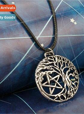 Vintage Viking Jewelry Tree of fe Pentagram Jewelry Pendant