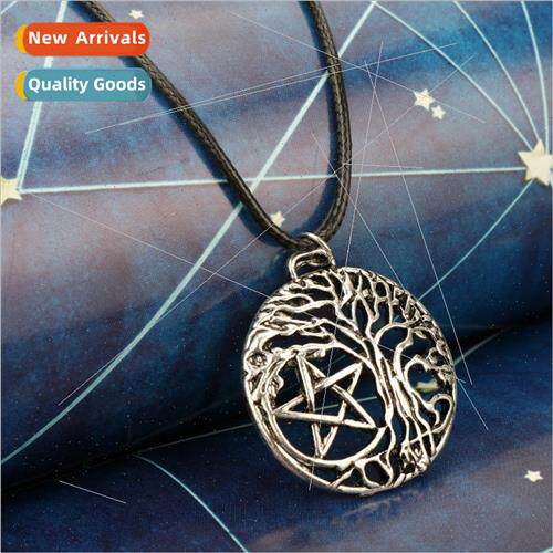 Vintage Viking Jewelry Tree of fe Pentagram Jewelry Pendant