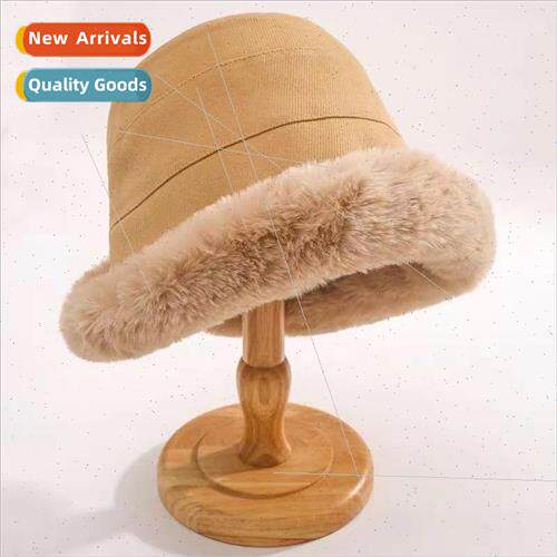 Autumn and winter thickened plush warm fisherman hat female