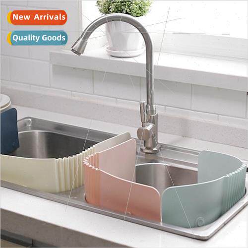 Creative home kitchen sink waterproof baffle pool retractabl