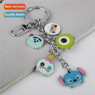 Star baby Stitch keychain cartoon doll alloy car key chain b