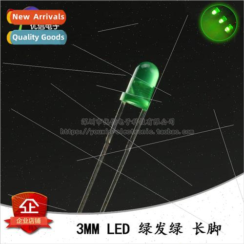 3MM/F3 Green LED ght Emitting Diode Round LED Green Super Br