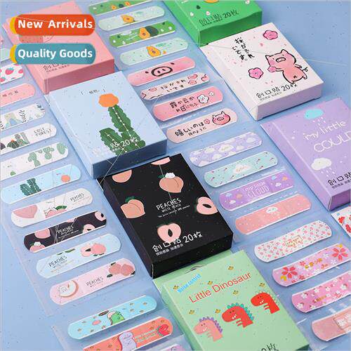 Cartoon boxed waterproof band-aid 20 children cute stop blee