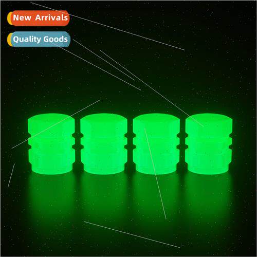 Motorcycle glow-in-the-dark valve cap electric car tire lumi