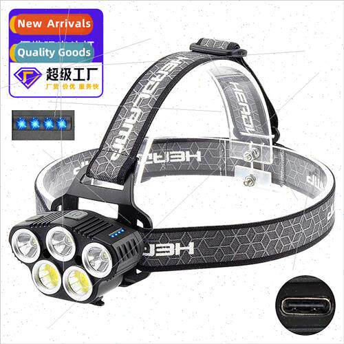XPE+COB headlamp built-in rechargeable headlamp lightweight